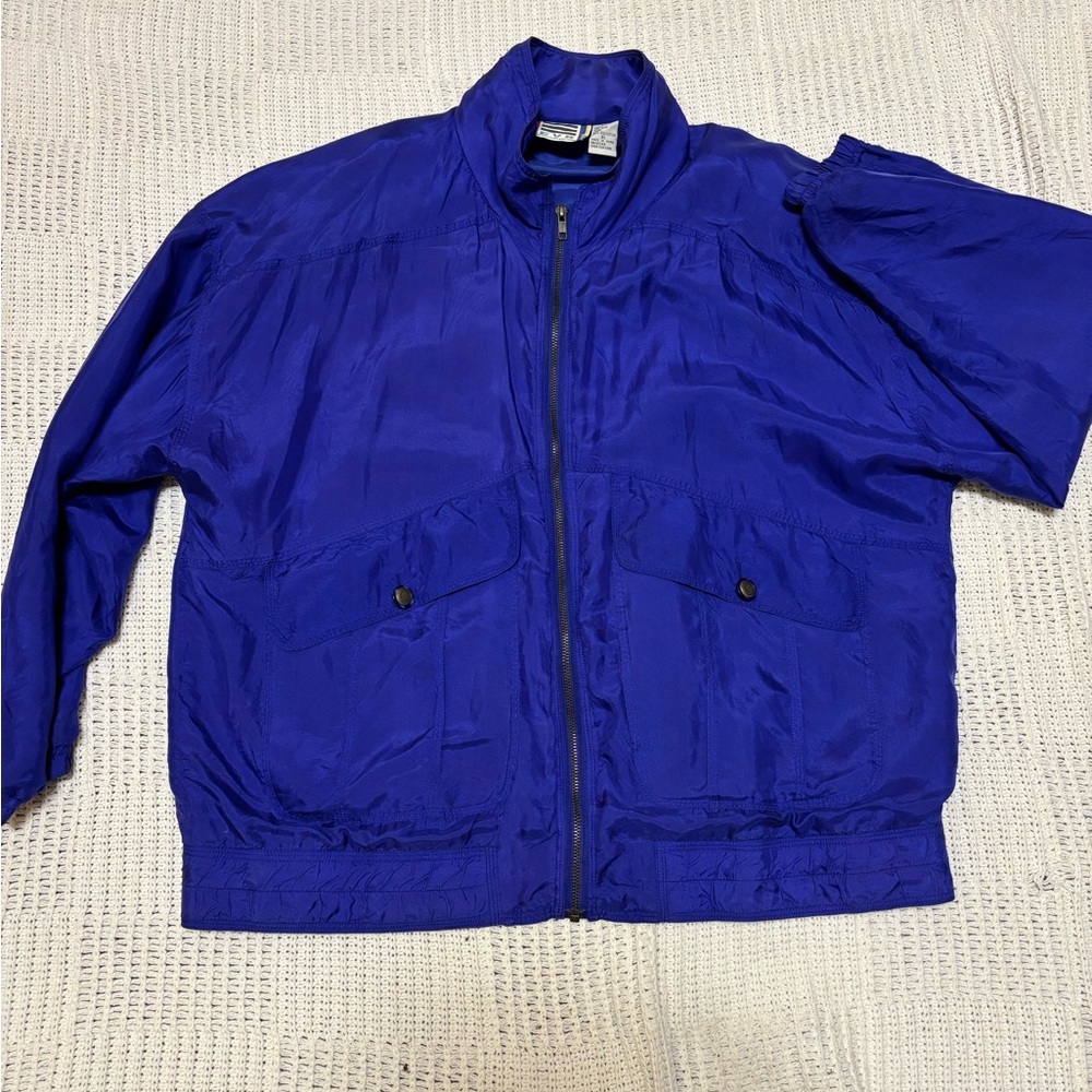 Vintage Silk Blue Jacket